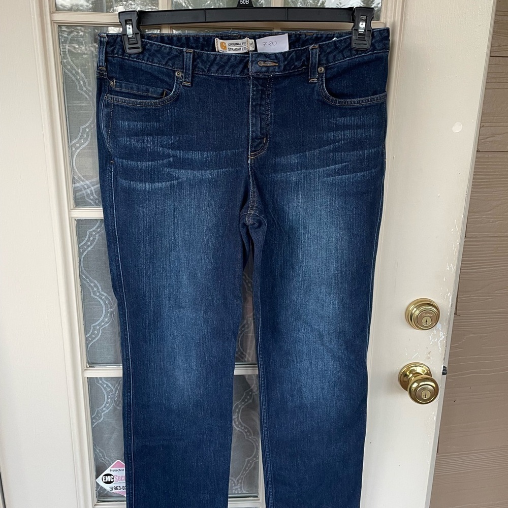 Carhartt Original Fit Straight Leg Jeans Dark Wash – Women’s Size 16